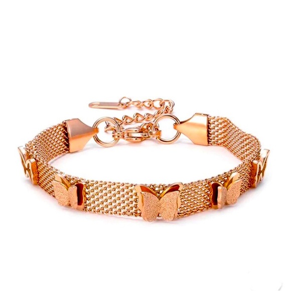 Goldtone Mesh Bracelet - Picture 2 of 3
